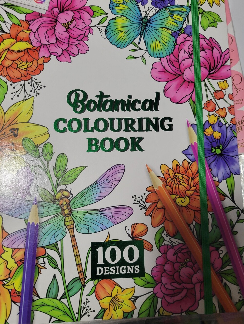 Hardcover Botanical Coloring Book - White/Multi